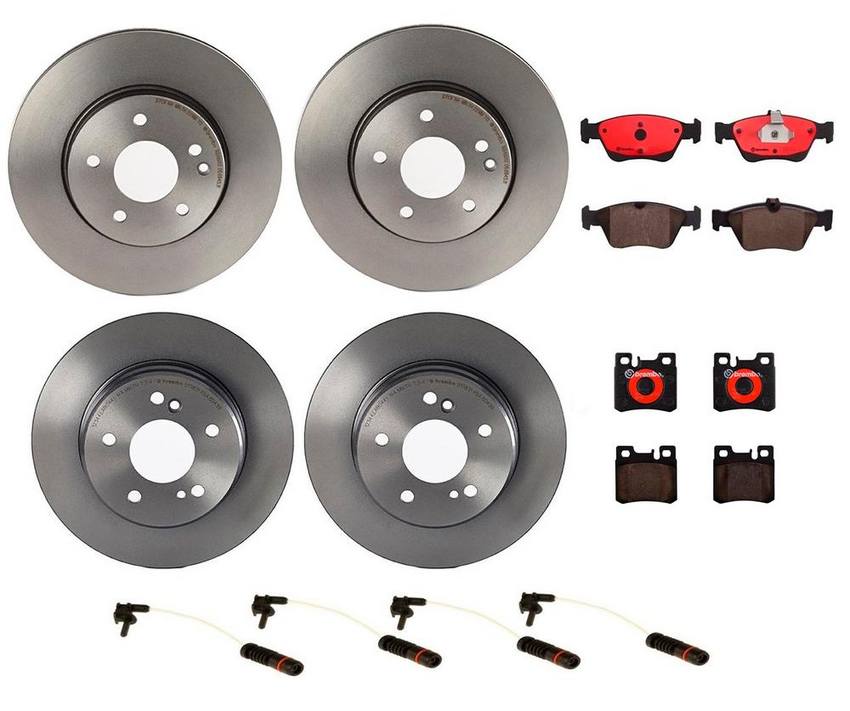 Brembo Brake Pads and Rotors Kit - Front and Rear (288mm/278mm) (Ceramic)